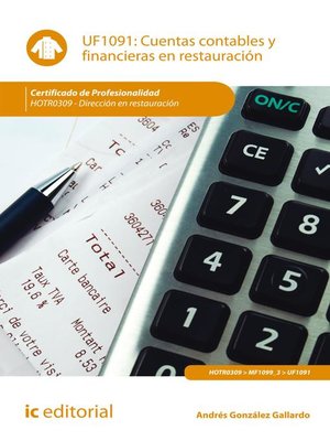 cover image of Cuentas contables y financieras en restauración. HOTR0309
